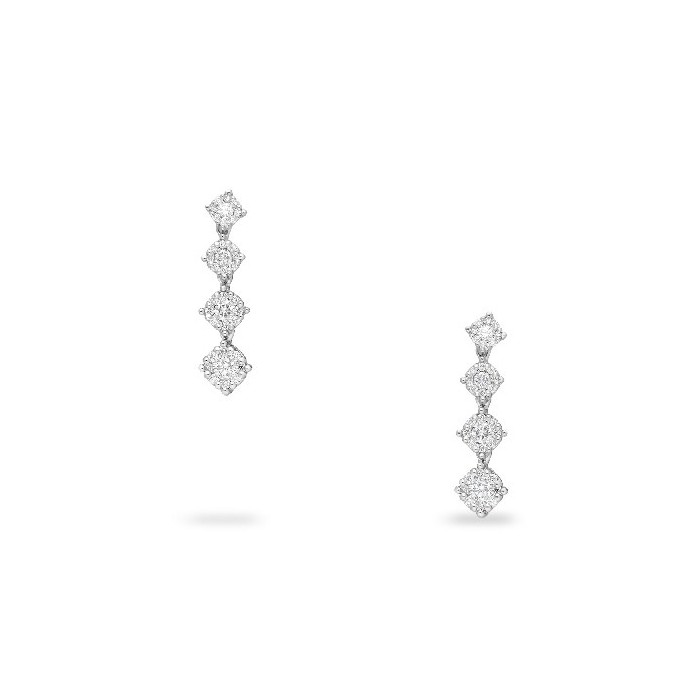 Grau Platinum Diamond Earrings