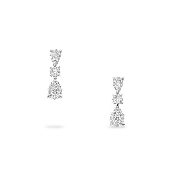 Grau Platinum Diamond Earrings