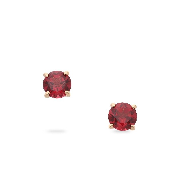 Grau Good Mood Rhodolite Rose Gold Earrings