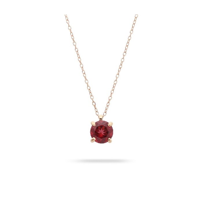 Grau Good Mood Rhodolite and Rose Gold Necklace