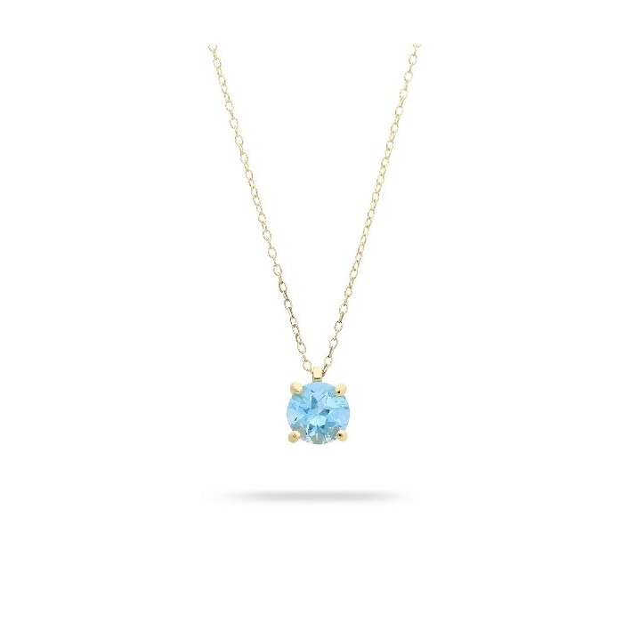 Grau Good Mood Topaz and Yellow Gold Necklace