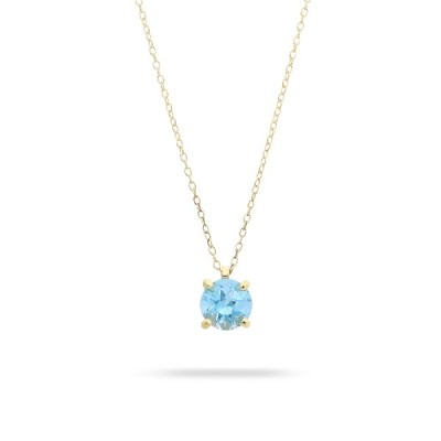 Grau Good Mood Topaz and Yellow Gold Necklace