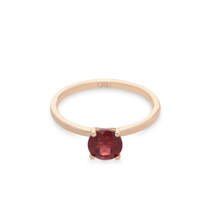 Grau Good Mood Rhodolite and Rose Gold Ring