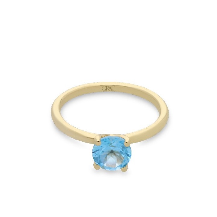 Grau Good Mood Topaz and Yellow Gold Ring