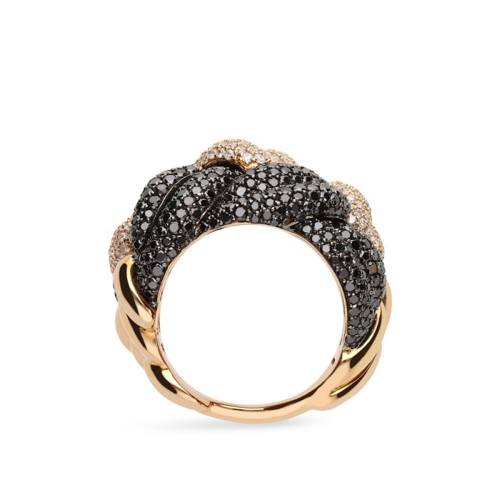 Braids Grau yellow Gold and Diamonds Ring