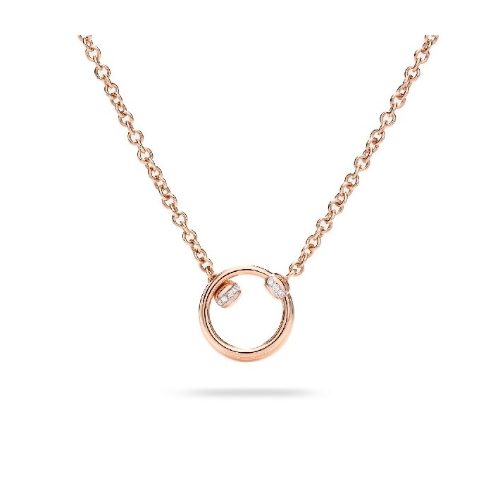 Pomellato Together Necklace in Rose Gold and Diamonds