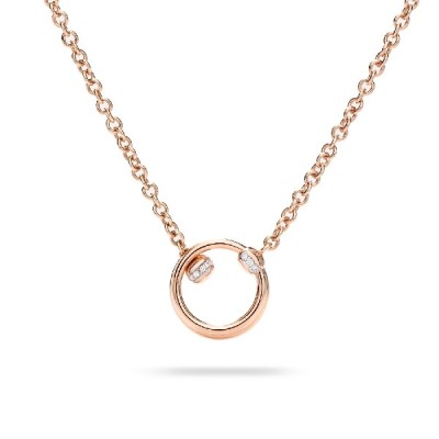 Pomellato Together Necklace in Rose Gold and Diamonds