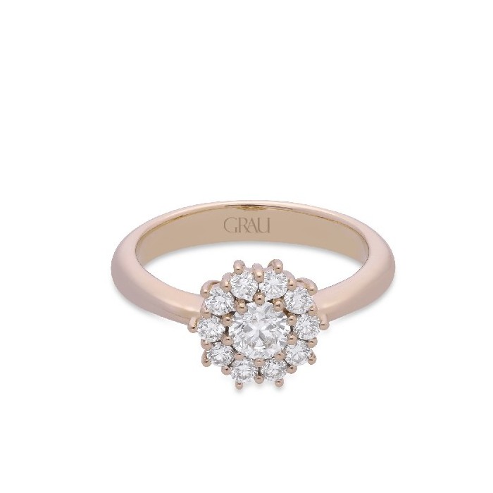 Grau Yellow Gold Rosette Ring