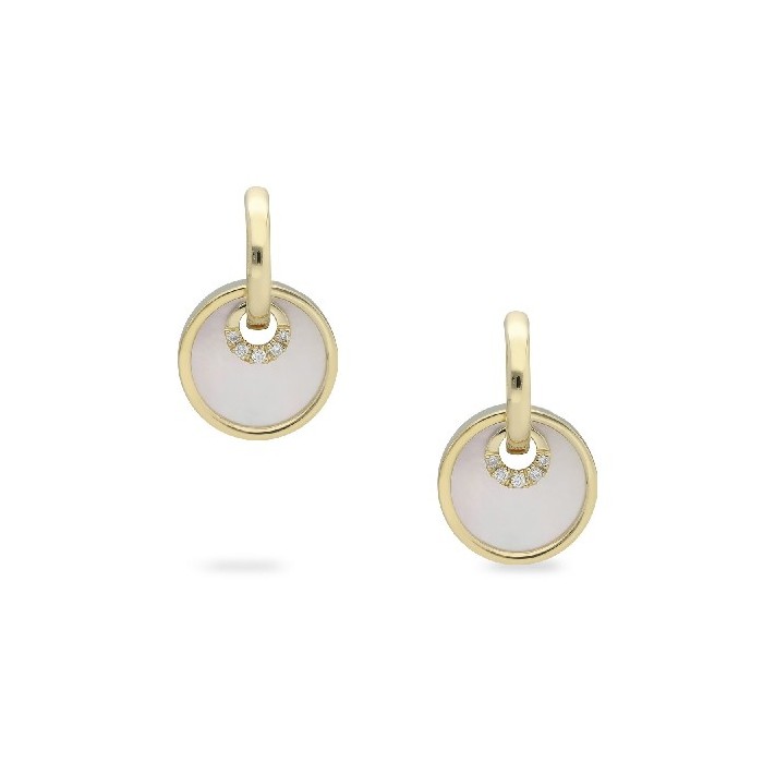 Monaquela Yellow Gold Mother-of-Pearl Earrings