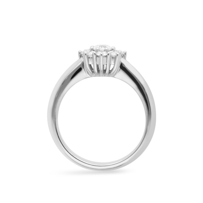 Grau White Gold Rosette Ring