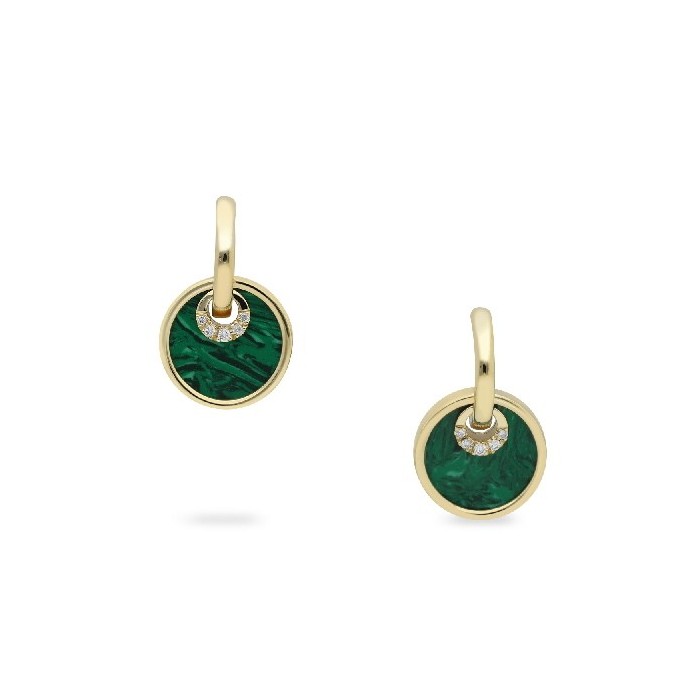 Grau Monaquela Malachite Earrings