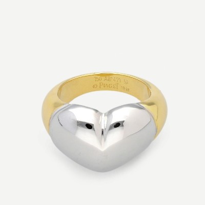 Anillo Piaget Corazón vintage bicolor