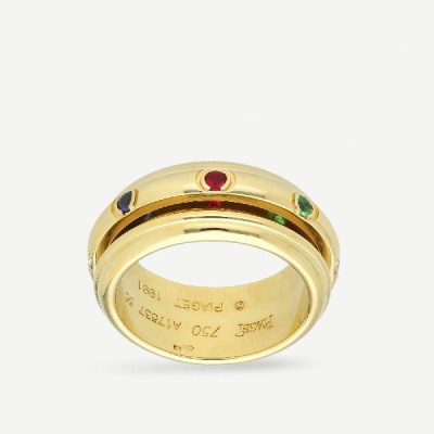 Piaget Possession ring gold and multicolored gems