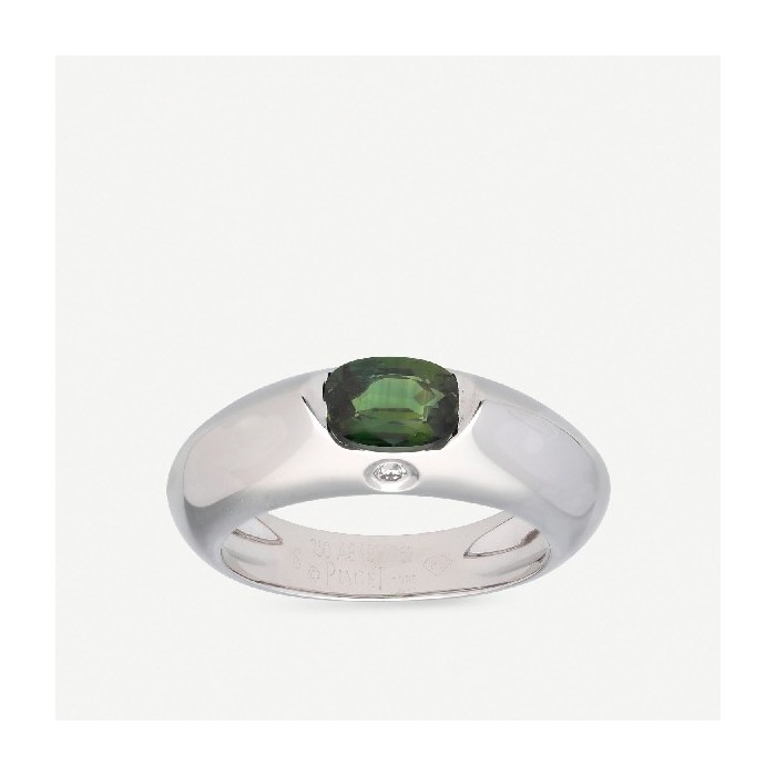 Anillo Piaget Biseau oro blanco zafiro verde