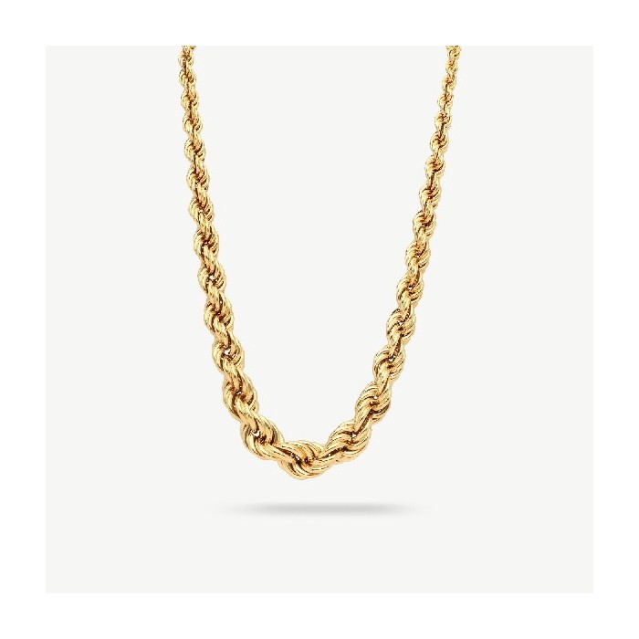 Vintage Yellow Gold Cord Necklace