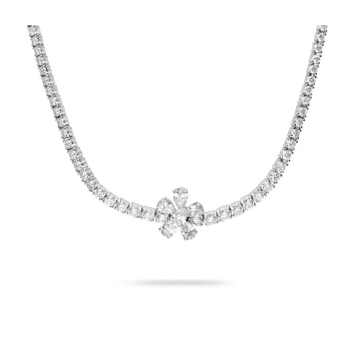 Grau White Gold and Diamond Choker