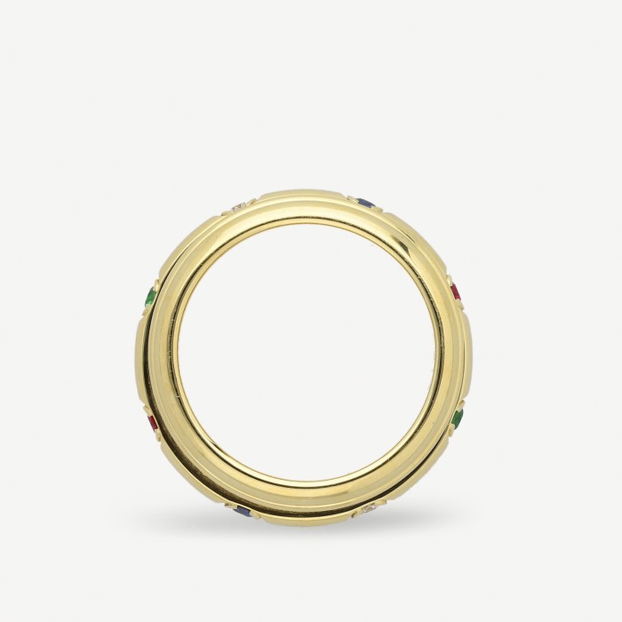 Piaget Possession ring gold and multicolored gems