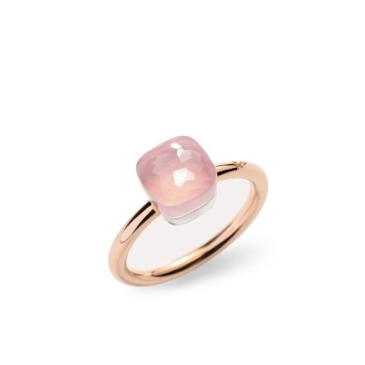 Anillo Pomellato Nudo Petit Cuarzo Rosa