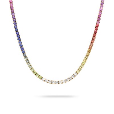 Grau Rainbow Riviere Necklace