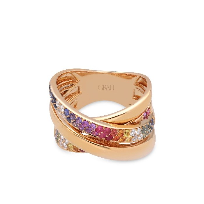 Anillo Cruzado Grau Rainbow