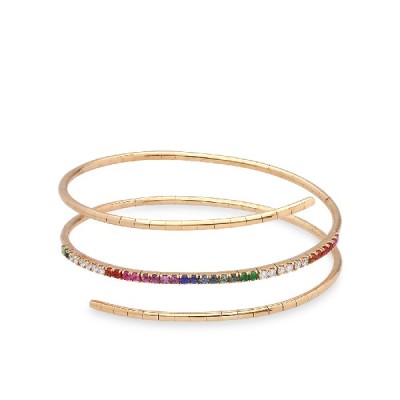 Grau Rainbow Elastic Bracelet