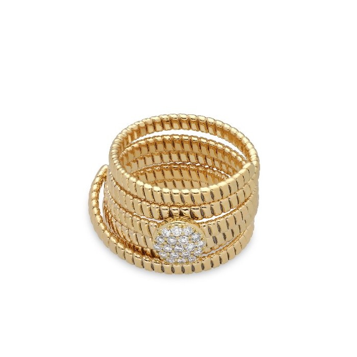 Grau Yellow Gold Tubogas Ring