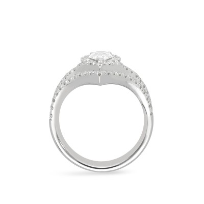 Double Ring Grau White Gold and Diamonds