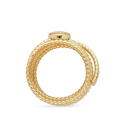 Grau Yellow Gold Tubogas Ring