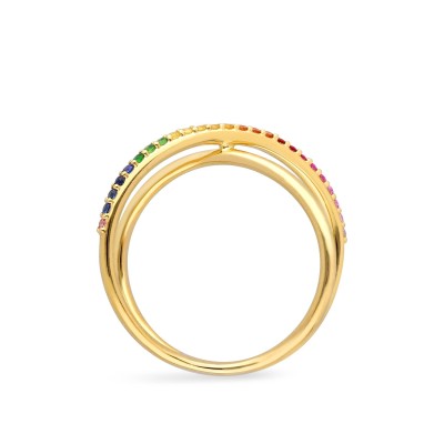 Anillo Cruzado Grau Rainbow