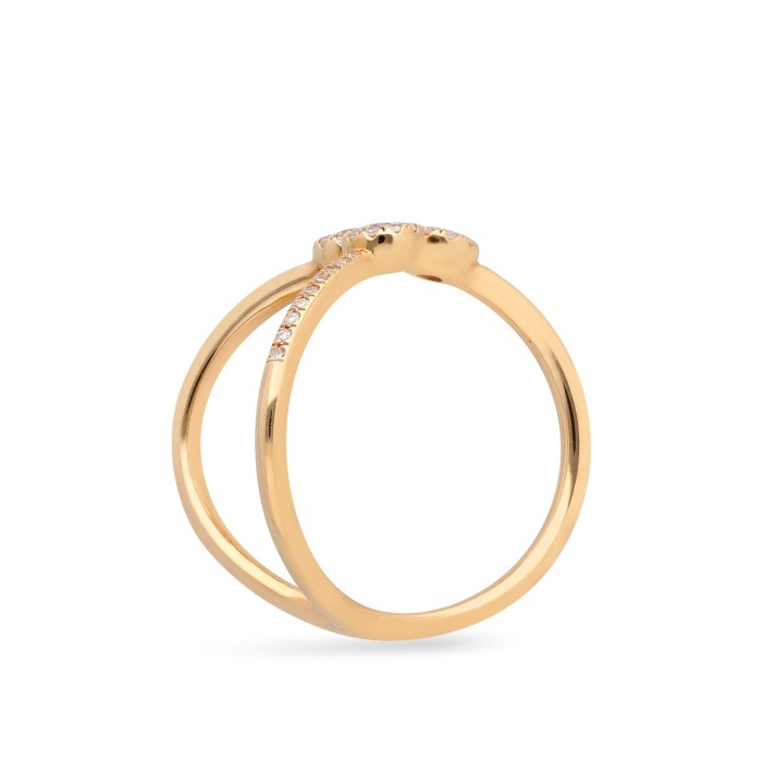 Aura Grau Ring in Rose Gold and Diamonds