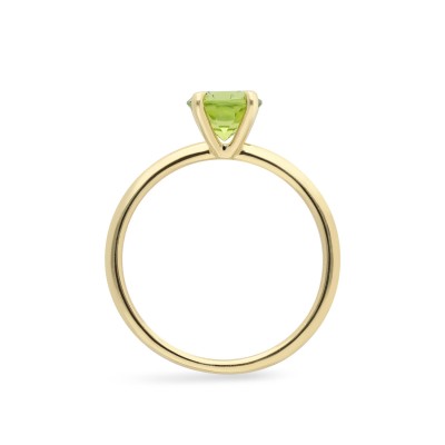 Grau Good Mood Peridot and Yellow Gold Ring