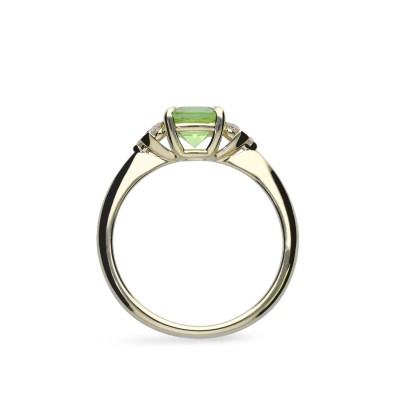 Anillo Grau Oro Amarillo y Peridoto