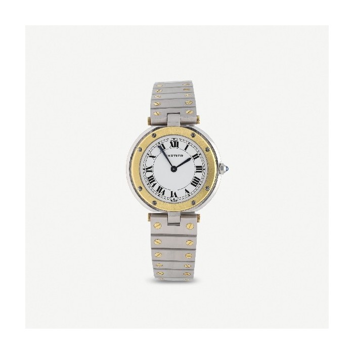 Cartier Santos Vendome gold and steel watch