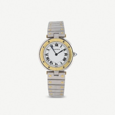 Cartier Santos Vendome gold and steel watch