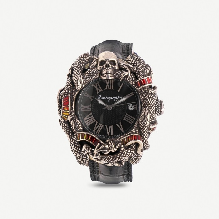 Montegrappa Chaos silver and steel watch