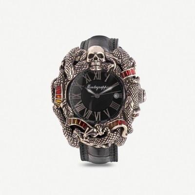 Montegrappa Chaos silver and steel watch