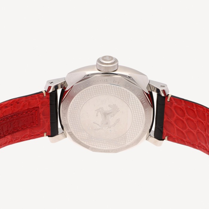 Panerai Ferrari red leather watch