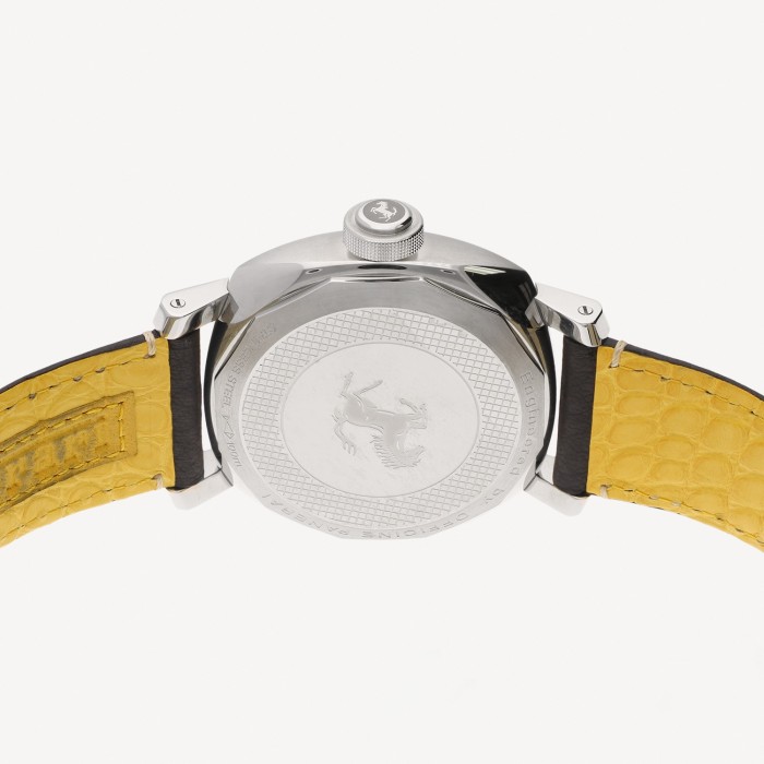 Panerai Ferrari Gran Turismo Yellow Leather Watch Pre owned Grau Online Jewelry