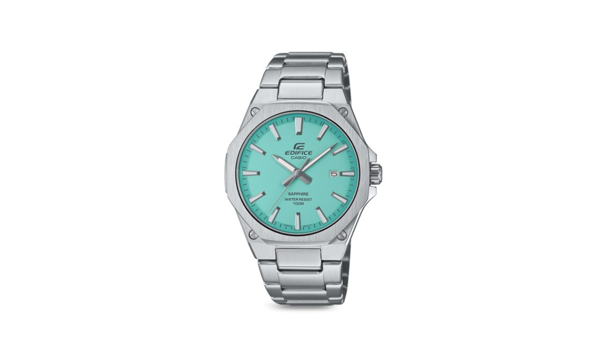 relojes casio mujer edife azul