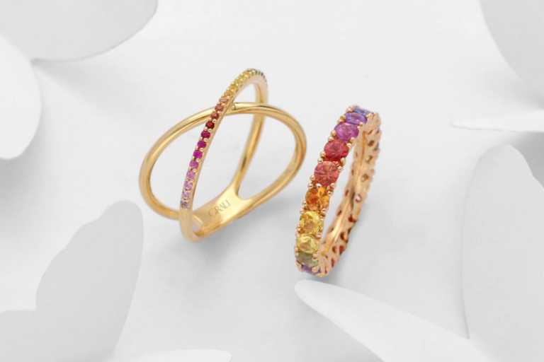 anillos para mujer coleccion rainbown