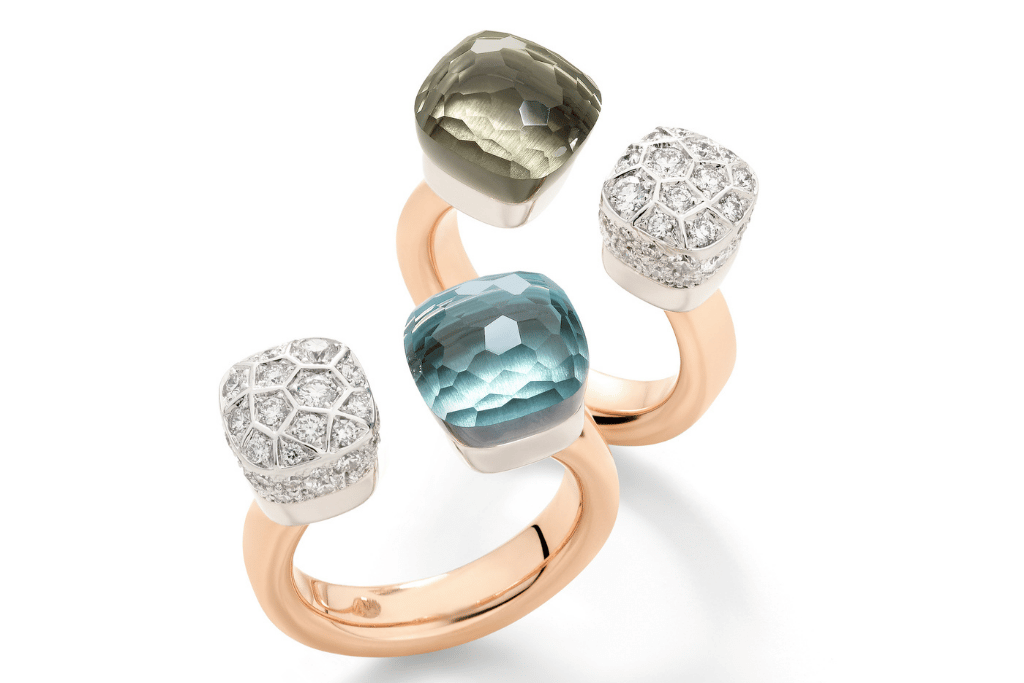 anillos nudo pomellato
