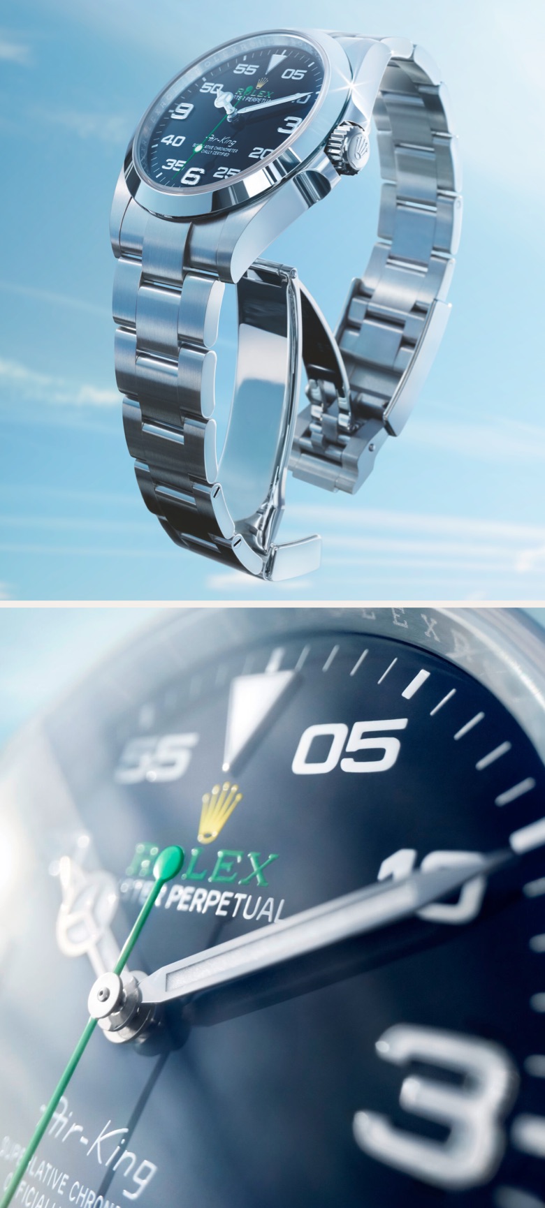 Rolex Air-King | Directe cap al cel