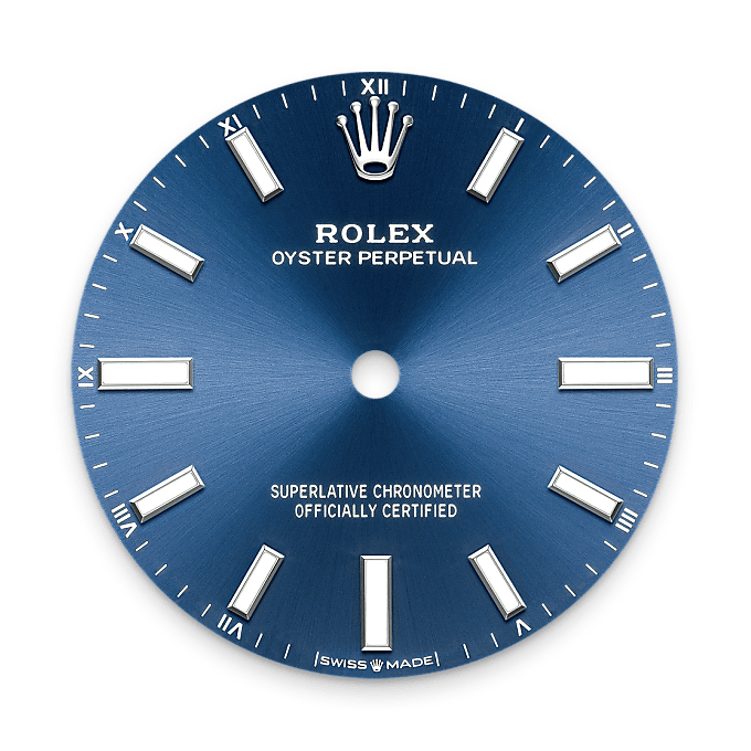 Rolex Oyster Perpetual 34, Esfera azul vivo
