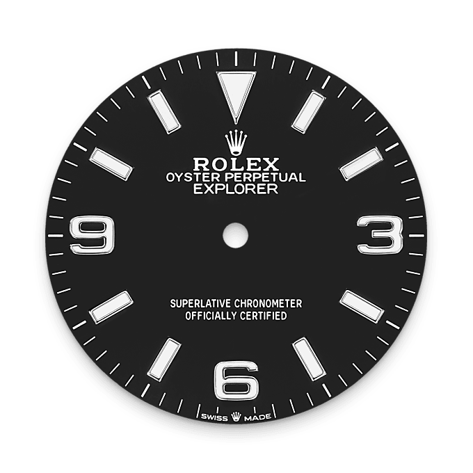 Rolex Explorer 36, Esfera negra