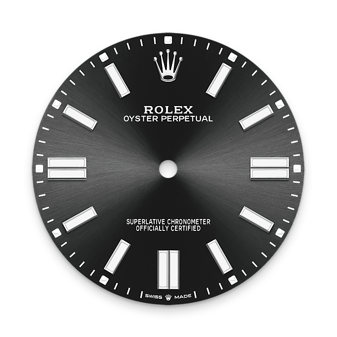 Rolex Oyster Perpetual 41, Esfera negro vivo