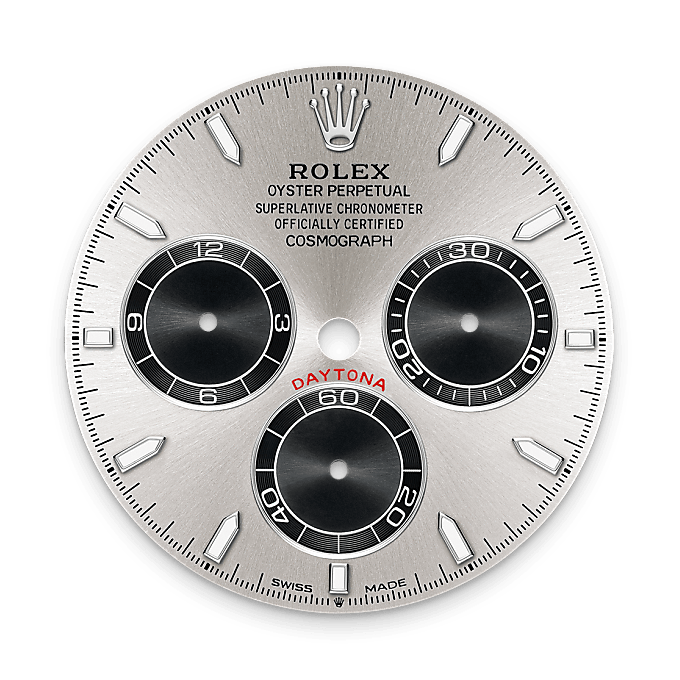 Rolex Cosmograph Daytona, Esfera en acer i negre viu