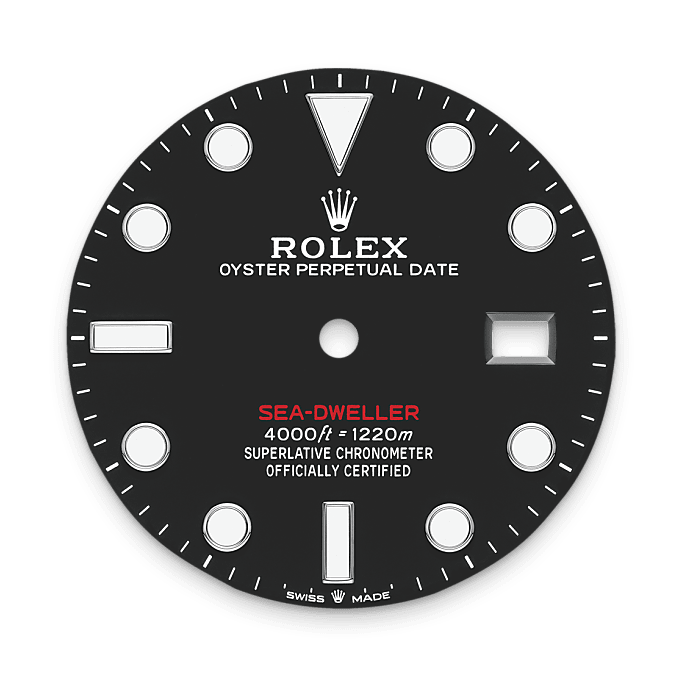 Rolex Sea-Dweller, Intense black dial