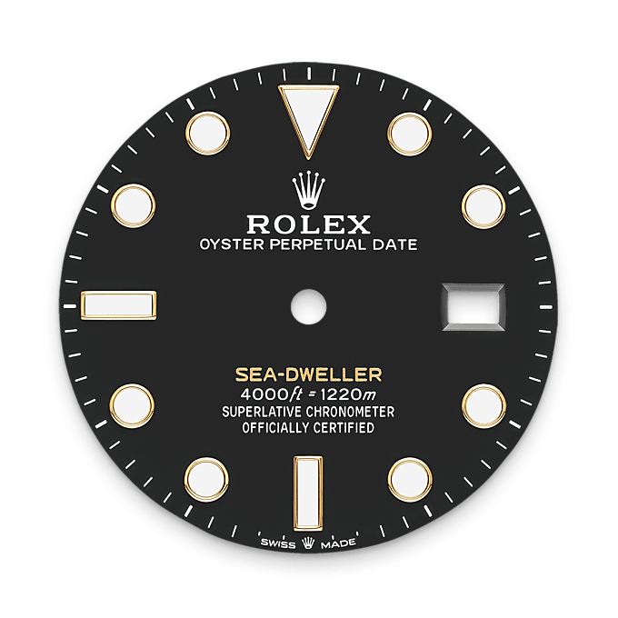 Rolex Sea-Dweller, Esfera negro intenso
