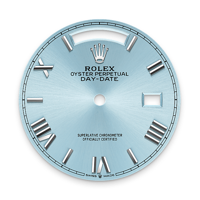 Rolex Day-Date 36, Esfera blau glacial