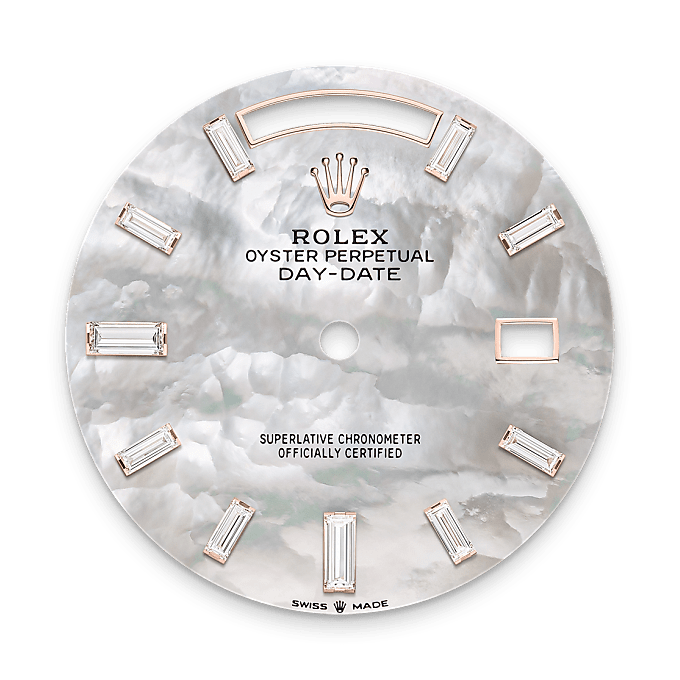 Rolex Day-Date 40, Esfera de nacre